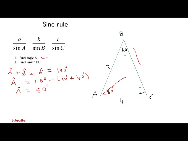 Grade 11 Sine rule: Introduction