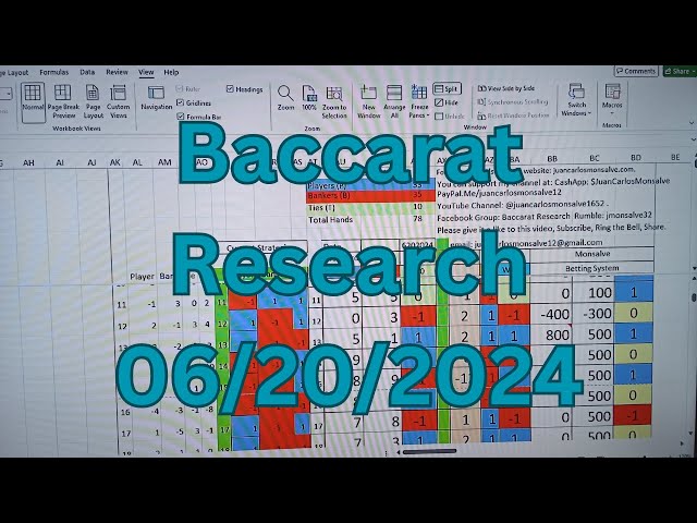 Baccarat Play 06202024: 1 Strategy, 1 Bankroll Management. Baccarat Research.