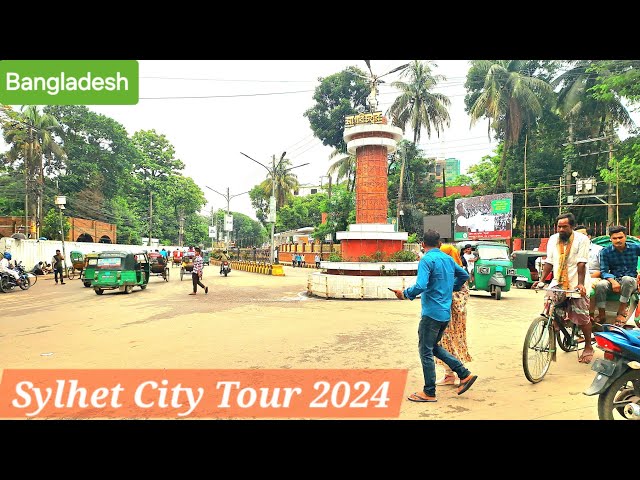 [4K Sylhet] Walking Sylhet city from Surma Market to Taltola 2024.