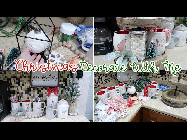 DECORATE WITH ME FOR CHRISTMAS 2018 | RAE DUNN COFFEE STATION & HOT COCOA BAR DIY