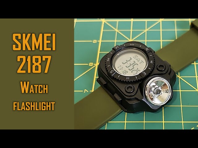 GIVEAWAY! Skmei 2187 digital watch-flashlight review #skmei #skmeiwatch #gedmislaguna
