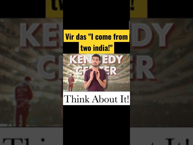 Vir Das comedy|I COME FROM TWO INDIA|Vir Das controversy|Dhruv Rathee shorts