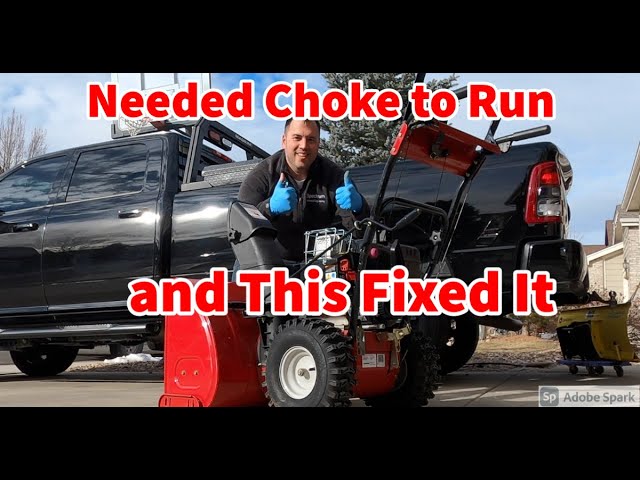 Craftsman MTD Snowblower needs Choke to Run - Tecumseh engine Part 2