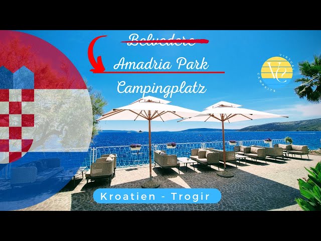 The most beautiful camping site in Dalmatia: Amadria Park (Belvedere) near Trogir, Croatia.