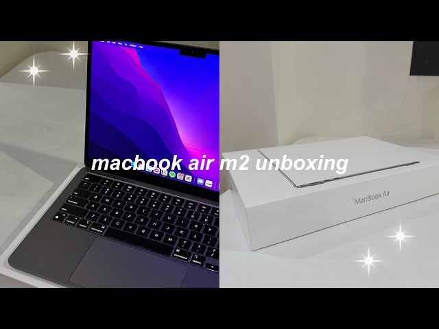 macbook air m2 (space gray) unboxing | accessories + laptop sleeve  💻
