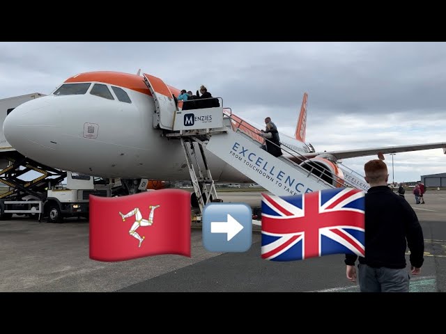 {4K} | EasyJet (ECONOMY CLASS) | Isle of Man - Liverpool | Airbus A320-214