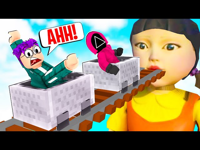 Can LANKYBOX ESCAPE This CRAZY ROBLOX SQUID GAME CART RIDE!? (FUNNY MOMENTS!)