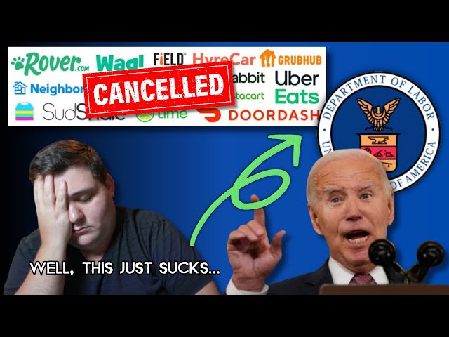Biden CANCELS Gig Economy with New Labor Law! The End Of Freedom?! Doordash UberEats Grubhub