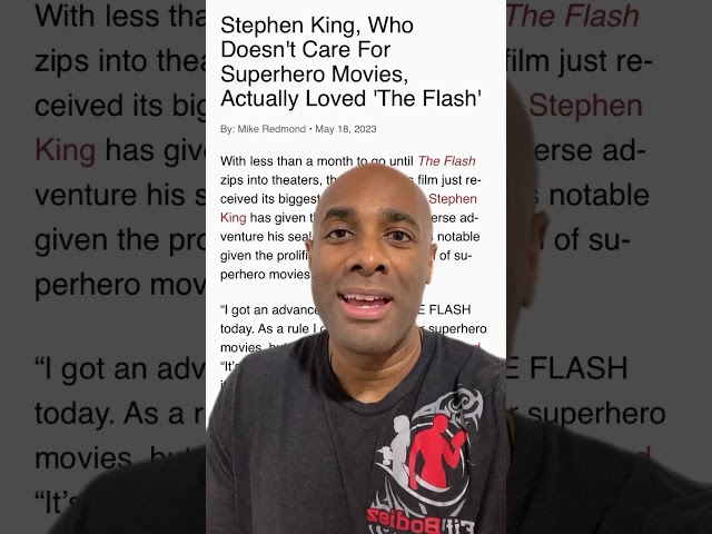 Stephen King Endorses Flash Movie #shorts