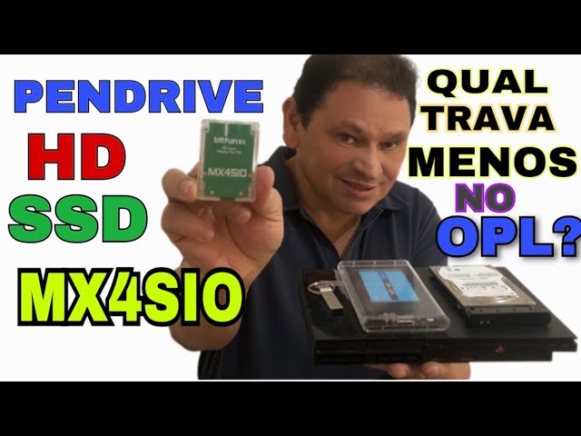TESTAMOS PENDRIVE/HD/SSD/ MX4SIO - qual trava menos os jogos de OPL?