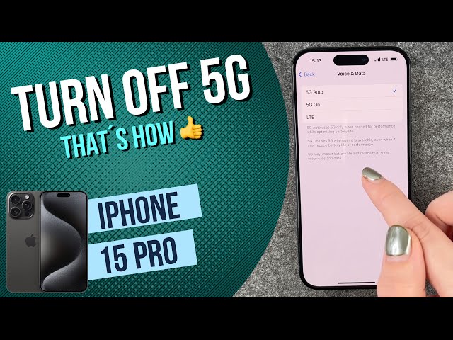 iPhone 15 - How to switch on and switch off 5G •  • 📱1️⃣5️⃣ • 5️⃣G • 📶 • Tutorial