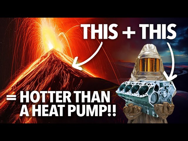 Turning An Old Engine Block and Lava Into A Heat Battery!
