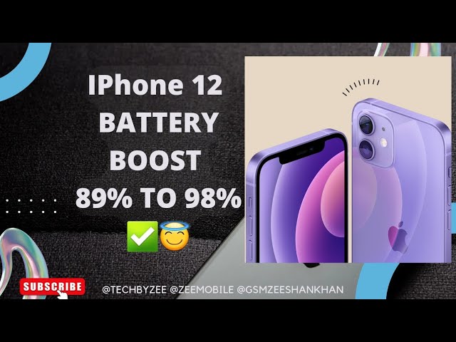How to Boost Battery IPhone 12 89% To 98%