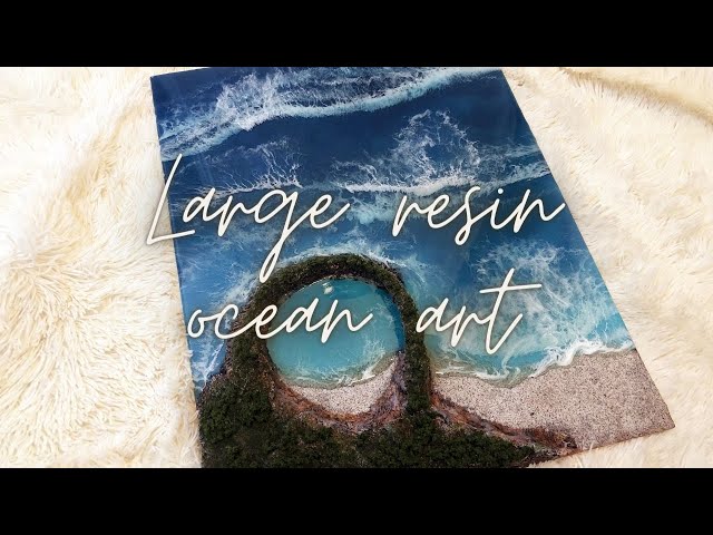 Large resin ocean art