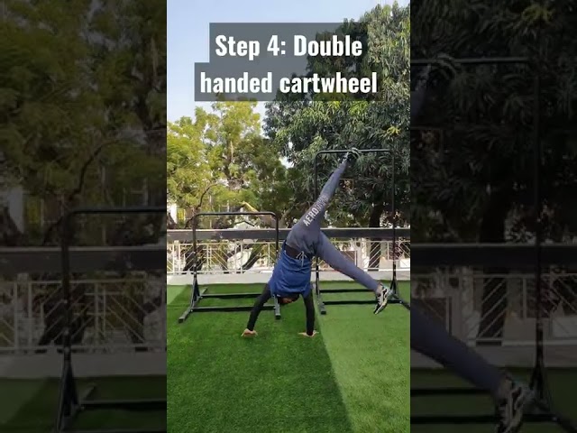 How To Learn One Handed Cartwheel For Beginners (Easiest Way) #shorts