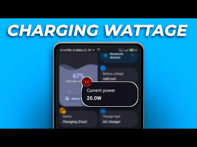 How to Check Charging Wattage on Android - Wattage Charging Speed