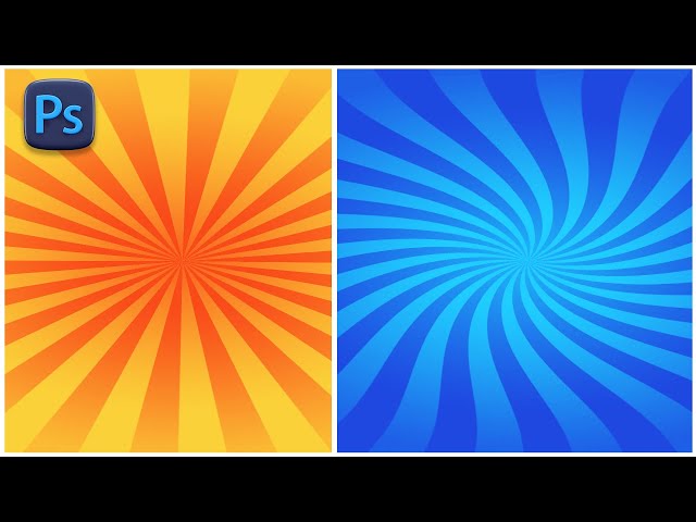 How to make sunburst background in adobe photoshop | Background for thumbnails