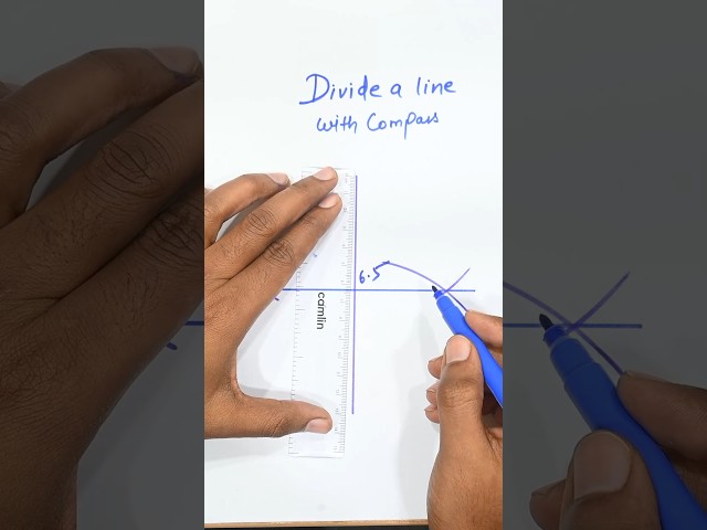 How to Divide a Line with a Compass