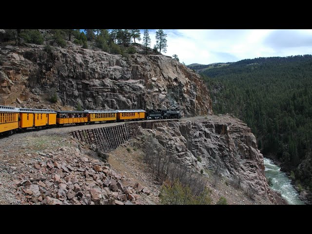 Durango Silverton train in 360 view