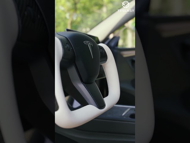 Custom Yoke Style Carbon Fiber Steering Wheel For Model 3/ Y