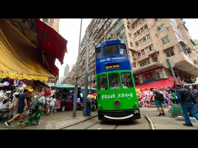 [4K] Recguide Ep 4 - Hong Kong - Tram & Keung To Birthday (Sheung Wan to North Point) - Street View