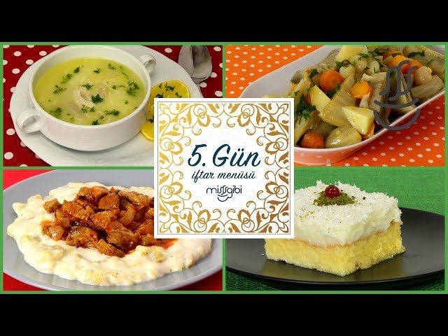 Ramazan 5. Gün İftar Menüsü: Hünkar Beğendi - Tavuk Çorbası - Enginar Yemeği - Gelin Pastası
