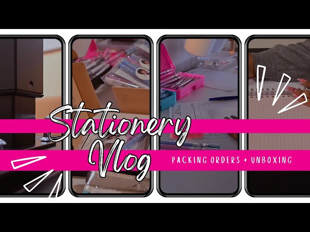 Packing your Orders | Stationery Haul | Unboxing