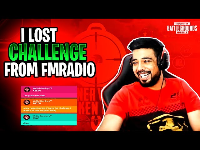 I Lost the Bet.... @FMRadioGaming  | 🔥 PUBG MOBILE🔥 | 🔥 WUXAI GAMING YT🔥