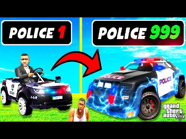 Franklin Upgrading OFFROAD POLICE CARS to GOD POLICE CARS in GTA 5 | SHINCHAN and CHOP