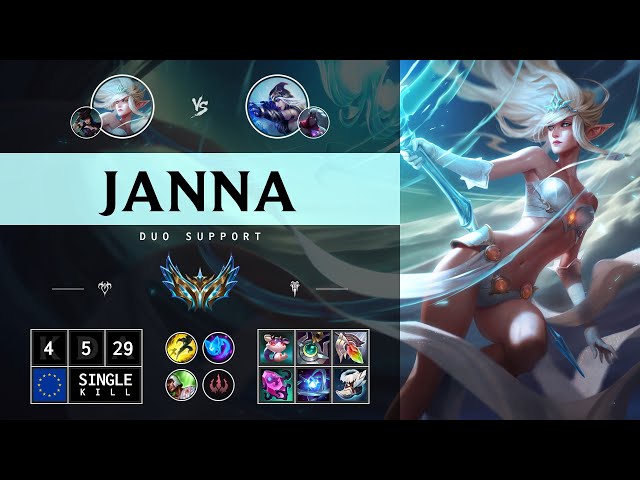 Janna Support vs Ashe - EUW Challenger Patch 14.12
