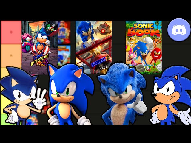 Sonic, Sonic, and Sonic make a Sonic Movies/Shows Tier List (Ft. Sonic)