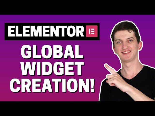 How To Create Global Widget In Elementor