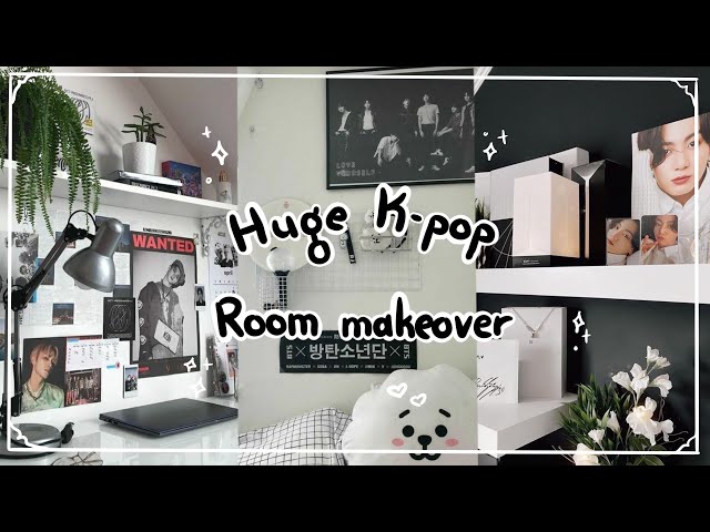 Trying to turn my room into an aesthetic Kpop room ✨ Room makeover