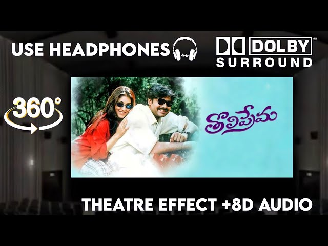 Ee Manase Se Se |Theatre Experience Dolby  Surround  sound  8D Audio | Tholiprema | Pawan Kalyan,