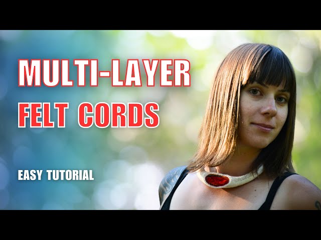 How to make multilayered wool cords: step-by-step video tutorial by @LunataFelt