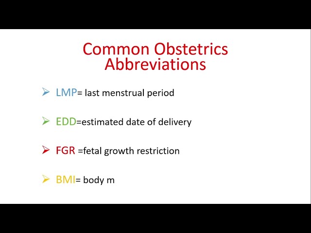 Common Obstetrics Abbreviations || Obstetrics Terms #Obstetrics
