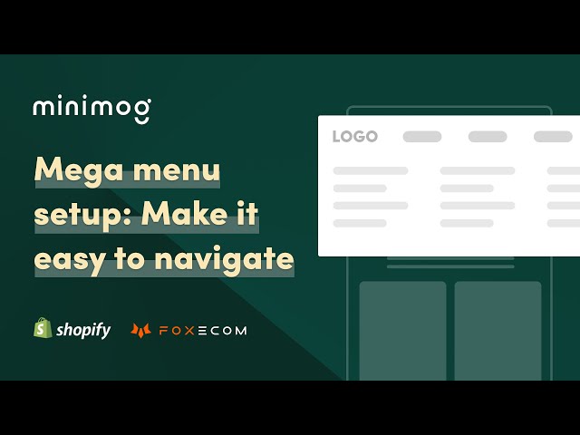 How to Set Up a Mega Menu for your Shopify store | Minimog theme Shopify tutorial