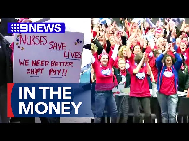 Healthcare workers set for huge pay rise | 9 News Australia