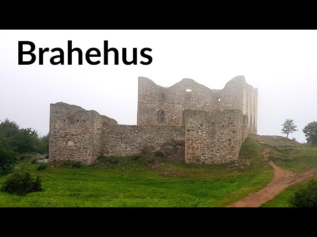 Exploring the Brahehus castle ruin in Gränna, Sweden [4k60fps, with captions]