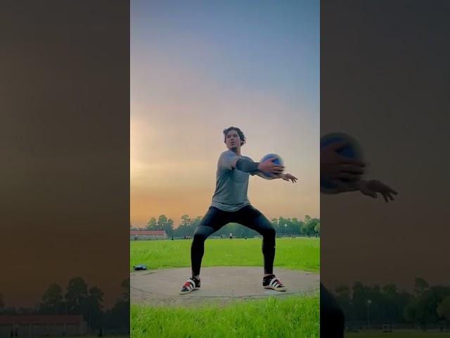 slomo video discuss throw Indian player Chandigarh 46 stadium practice speed technique practice