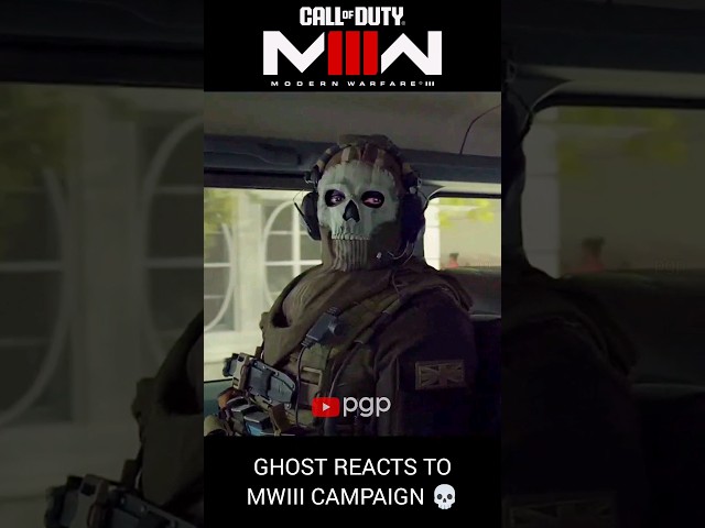 Ghost looking at Modern Warfare 3 Campaign #shorts