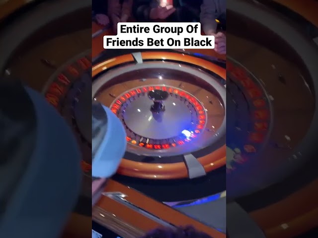 The Whole Squad Bets On Black In Roulette