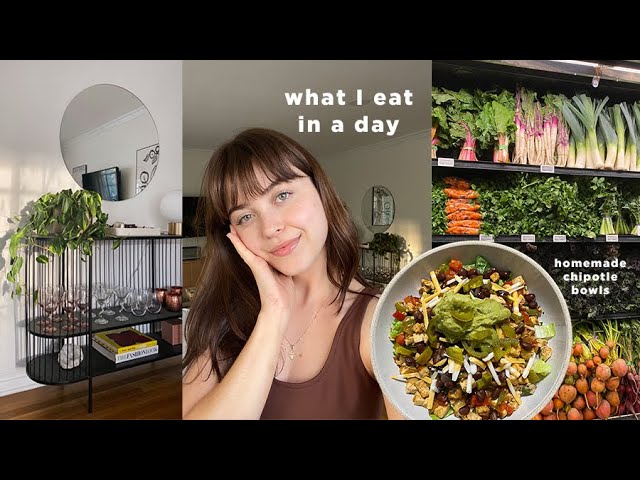 what I eat in a day! the *best* vegan burrito bowl