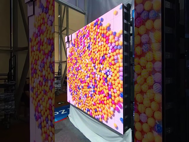 Grid-patterned elevated display screen for indoor and outdoor applications # #screen #monitor