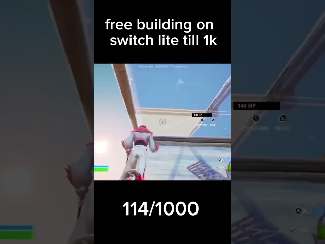 Free building on SWITCH LITE until 1K! #fortniteclips #gaming #fortnite #underratedswitchplayer