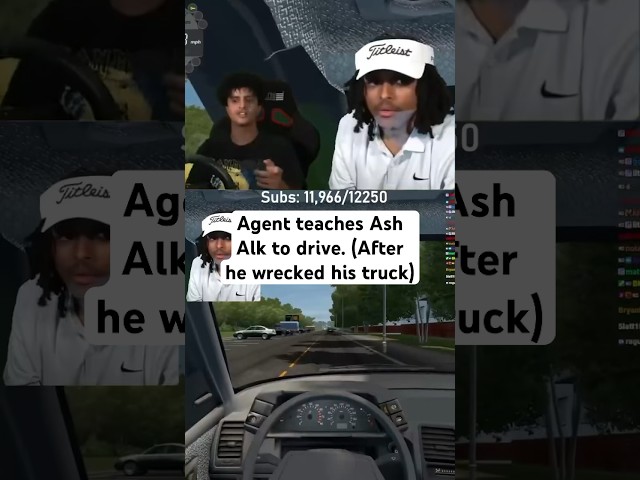 😂 how did he do? #funny #amp #agent00 #ashalk #drivingsimulator