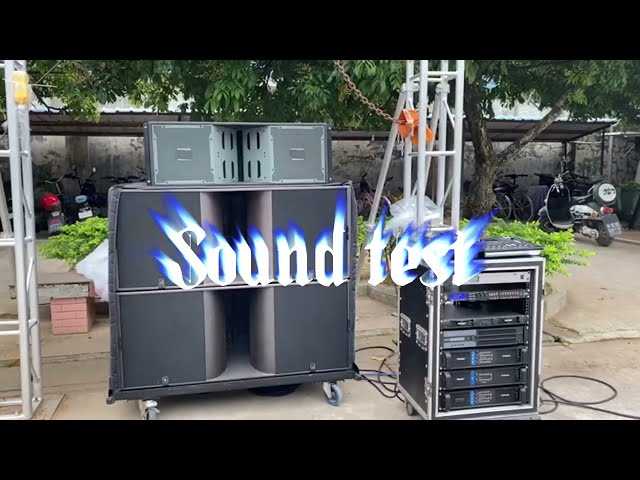Sound Test丨Double 12 inch  Line Array Audio System ideal for Medium and large outdoor performances！