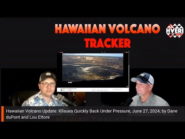 Hawaiian Volcano Update: Kīlauea Quickly Back Under Pressure, June 27, 2024
