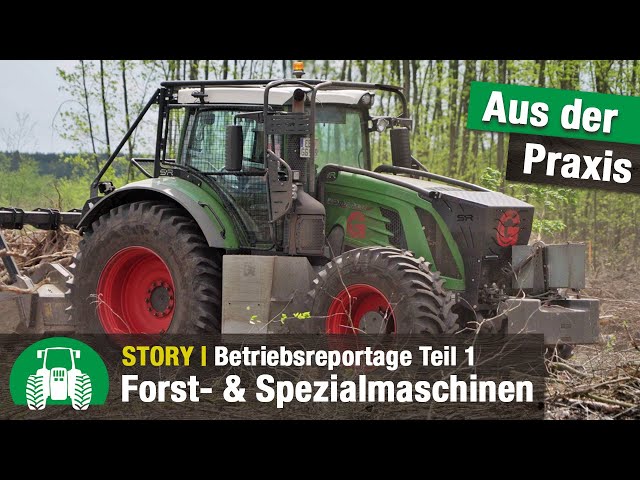 Holzernte und Forstarbeit bei der Galle GmbH | Harvester und Forwarder | Traktoren | Bagger