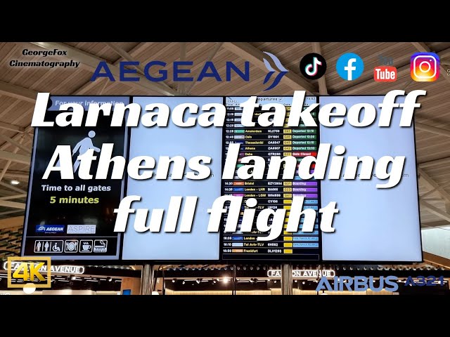 TRIPREPORT | Aegean Airlines A321Neo | Larnaca to Athens full flight experience